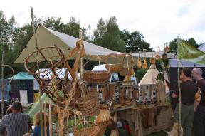 The massive rig 21 deployed as the roof of our show stand at the wilderness gathering 2013