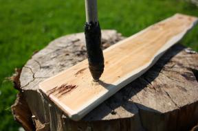 Using a flint burin to drill lashing points